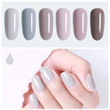 Vishine 24 Colors Gift Set Gel Nail Polish Kit Soak Off UV LED Nail Gel Nude Grey Pink Color GelPolishes Nail Art 8 ML/PC Pack of 24 Pretty Colors Series Kit