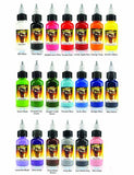 Scream Tattoo Ink 20-Pack Set 1-oz Bottles -Tattoo Supplies-