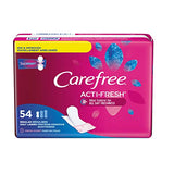 Care Free Acti-Fresh Body Shaped Regular Pantiliners, Fresh Scented, 54 Count (Pack of 1)