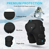 Gonex Protective Padded Shorts for Snowboard Ski Skate, 3D Protection Padded