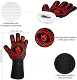 Homemaxs BBQ Gloves,Oven Gloves1472℉ Extreme Heat Resistant, Food Grade Kitchen