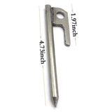 Fly Array 4.7 Inch Aluminum Outdoors Tent Stakes Pegs