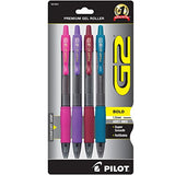 PILOT G2 Premium Refillable & Retractable Rolling Ball Gel Pens, Bold Point, Assorted