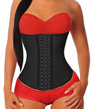 YIANNA Waist Trainer for Women Underbust Latex Sport Girdle Corsets Cincher