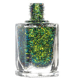 ILNP Open Fields - Grass Green, Yellow, Blue Ultra Chrome Color Shifting Flakie Nail Polish