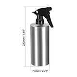 uxcell 18.5oz/550ml Spray Bottle 304 Stainless Steel with Fine Mist Sprayer, Empty Refillable Container for Kitchen Bathroom or Plants Water Sprayer