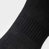 CelerSport Cushion No Show Tab Athletic Running Socks for Men and Women (6 Pairs),Small, Black