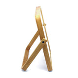 Buwico Rectangle Standing Vanity Makeup Mirror Cosmetic Mirror Table Mirror with Wood Frame and Stand Mirror for hanging