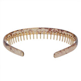 3 Pcs Resin Teeth Comb Headband Plastic Hard Hairband Fashion Durable Women Headdress Hair Accessories