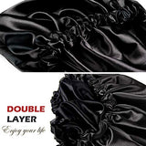 YANIBEST Satin Bonnet Sleep Bonnet Cap - Extra Large, Double Layer, Reversible