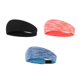 WNDEON Women Headbands Elastic Soft Sweatband Yoga Hair Bands Fashion Head Wrap black orange blue