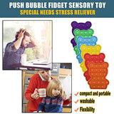 Push pop Bubble Sensory Fidget Toy, Autism Special Needs Stress Reliever Silicone