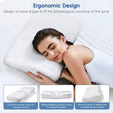 HOKEKI Contour Memory Foam Pillow Neck Pain Support, Neck Pillows