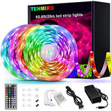 Tenmiro 65.6ft Led Strip Lights, Ultra Long RGB 5050 Color Changing LED Light Strips Kit