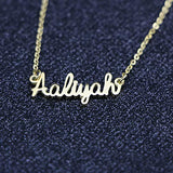 Big Initial Name Necklace Gold Plated Best Friend Jewelry Girls Women Gift