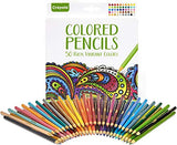 Crayola Colored Pencils, Adult Coloring, Fun At Home Activities, 50 Count, Multicolor