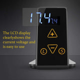 Tattoo Power Supply, 2 Types Mini Digital LCD Tattoo Machine Power Supply for Tattoo Machine Artists Foot Pedal, Black(US)