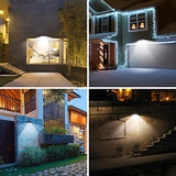 Aootek New solar lights 120 Leds upgraded with lights reflector,270° Wide Angle