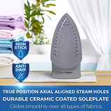 PurSteam Professional Grade 1800-Watt Steam Iron with Digital LCD Screen, 3-Way Auto-Off