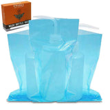 Romlon Tattoo Bottle Bags, Disposable 250pcs/box Tattoo Bottle Covers Sleeves Squeeze Bottle Bag Sleeves Barrier Supplies for Tattoo Accessories Tattoo Kits Blue