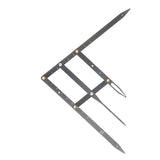 Eyebrow Ruler with Golden Ratio, Stainless Steel Eyebrow Measuring Ruler Eyebrow Caliper, Flexible Removable Ruler, Semi Permanent Eyebrow Tattoo Designing Shaping Tools, Makeup Measure Tool (Black)