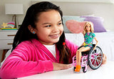 Barbie Fashionistas Doll #165, with Wheelchair & Long Blonde Hair Wearing Tropical