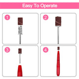 ELEVEN EVER Electric Nail Drill, Professional Portable Nail File Drill Grinder Manicure Pedicure Tools for Polishing, Sanding, Removing Gel and Acrylic Nails (ND-01red)
