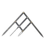 Eyebrow Ruler with Golden Ratio, Stainless Steel Eyebrow Measuring Ruler Eyebrow Caliper, Flexible Removable Ruler, Semi Permanent Eyebrow Tattoo Designing Shaping Tools, Makeup Measure Tool (Black)