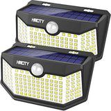 Hmcity Solar Lights Outdoor 120 LED with Lights Reflector and 3 Lighting Modes