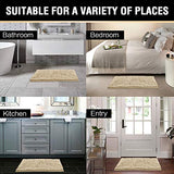 Bath Mat Super Soft Bath Rug for Bathrooms Microfiber Chenille Plush Rugs for Powder Room