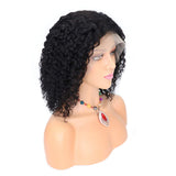 Yaster Hair 100% natural human hair in Brazil black curly wig BOB wig 150% density suitable for black women thick hair adjustable mesh cap size