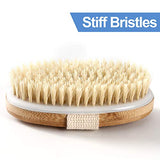 Dry Brush, 2 Pack Dry Brushing Body Brush with Soft and Stiff Natural Bristles