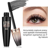 4D Fiber Lash Mascara Cream Extension (2 Pack) - Thicken & Lengthen, Long-Lasting Waterproof Voluminous Eyelashes, Smudge-proof, Natural & Non-Toxic