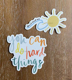 Encouraging inspirational stickers | Waterproof vinyl decals