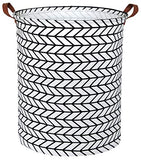 HIYAGON Large Storage Baskets,Waterproof Laundry Baskets,Collapsible Canvas Basket