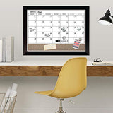 Quartet Combination Magnetic Whiteboard Calendar & Corkboard, 17" x 23" Combo