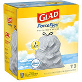 Glad Protection Series ForceFlex Tall Kitchen Drawstring Trash Bags – 13 Gallon