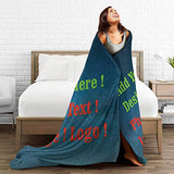 Custom Blanket Personalized Blanket from Photo Text, Custom Blankets with Photos