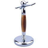 CSB Shaving Holder for Shaving Brush and Razor Faux Horn Handle Shave Stand