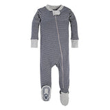 Burt's Bees Baby baby boys Unisex Pajamas, Zip-front Non-slip Footed Pjs