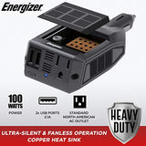 Energizer 100 Watts Power Inverter, Modified Sine Wave Car 12V to 110V Inverter