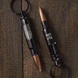 Bullet Bottle Opener Keychain for Men - Cool Laser Engraved American Flag 556