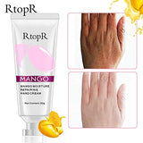RtopR Hand Cream,Mango Hand Cream,Plant Hand Cream, Fruit Hand Cream, Moisturizing Whitening Hand Cream, Anti-Aging Hand Cream, Fast Absorption Without Greasy, Unisex ，50G