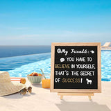 Felt Letter Board with Letters, 10x10 inch Changeable Letter Boards + Pre Cut & Sorted