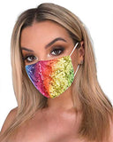 Halloween Masquerade Mask for Women Bling Sequins Fashion Party Face Mask