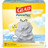 Glad Protection Series ForceFlex Tall Kitchen Drawstring Trash Bags – 13 Gallon