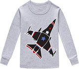 Pajamas For Boys Children Airplane Rocket Clothes Kids Pants Set 4 Pieces Sleepwea