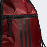 adidas Unisex Alliance II Sackpack, Active Maroon/Black Jersey/Black, ONE SIZE