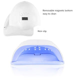 chic style UV Nail Lamp Dryer, 110W LED Nail Curing Lamp Light with Smart Memory Function for Gel Nails Toe Nail Curing All Manicure Gel Polish Art