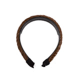 SEGO Braided Headband Plaited Hair Braided Headband with Teeth Chunky Braided Hair Band Synthetic Braid Hairpieces Hair Band Accessories for Women Girls(Hair Band-45g,12#)